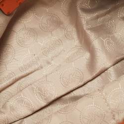 Pre Owned MICHAEL Michael Kors Hamilton Medium Orange Ostrich Embossed Leather Tote