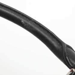 Pre Owned حقيبة يد توتس مايكل مايكل كورس لانا جلد أسود/أبيض