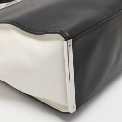 Pre Owned حقيبة يد توتس مايكل مايكل كورس لانا جلد أسود/أبيض