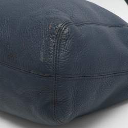 مملوكة مسبقًا MICHAEL Michael Kors Blue Leather Convertible Tote