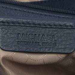 مملوكة مسبقًا MICHAEL Michael Kors Blue Leather Convertible Tote