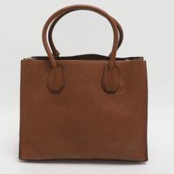 مملوكة مسبقًا حقيبة يد توتس مايكل كورس ميرسير جلد ذهبي ميتاليك متوسطة