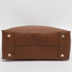 مملوكة مسبقًا حقيبة يد توتس مايكل كورس ميرسير جلد ذهبي ميتاليك متوسطة