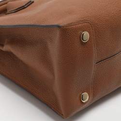 مملوكة مسبقًا حقيبة يد توتس مايكل كورس ميرسير جلد ذهبي ميتاليك متوسطة