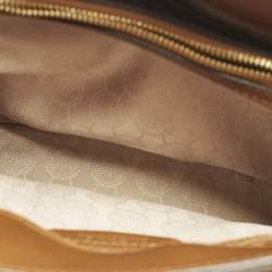 مملوكة مسبقًا حقيبة يد مايكل مايكل كورس ديلون متوسطة جلد سافيانو بني شرق غرب