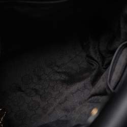 Pre Owned حقيبة يد مايكل مايكل كورس هاميلتون جلد أسود كبيرة شمال جنوب