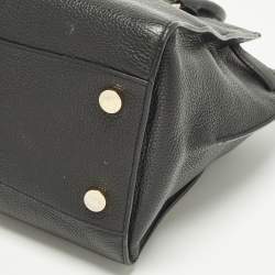 مملوكة مسبقًا MICHAEL Michael Kors Hamilton Black Leather Satchel