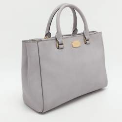 Pre Owned Michael Michael Kors Kellen Lilac Leather Tote