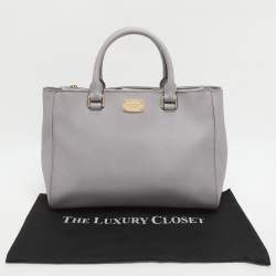 Pre Owned Michael Michael Kors Kellen Lilac Leather Tote