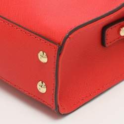 مملوكة مسبقًا MICHAEL Michael Kors Hamilton Mini Orange Saffiano Leather Crossbody Bag