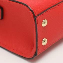 مملوكة مسبقًا MICHAEL Michael Kors Hamilton Mini Orange Saffiano Leather Crossbody Bag