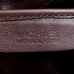 مملوكة مسبقًا حقيبة يد مايكل مايكل كورس أستور غرومنت جلد بنية