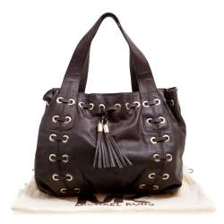 مملوكة مسبقًا حقيبة يد مايكل مايكل كورس أستور غرومنت جلد بنية