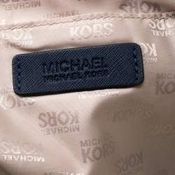 Pre Owned Michael Michael Kors Blue Leather Lilly Shoulder Bag