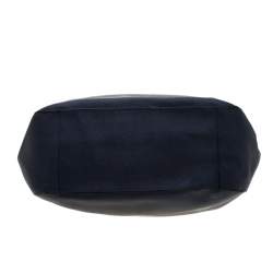 Pre Owned Michael Michael Kors Blue Leather Lilly Shoulder Bag