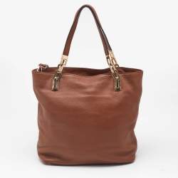 MICHAEL Michael Kors Brown Leather Medium Brooke Tote