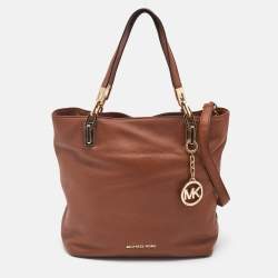 MICHAEL Michael Kors Brown Leather Medium Brooke Tote