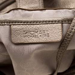 MICHAEL Michael Kors Metallic Gold Leather Satchel