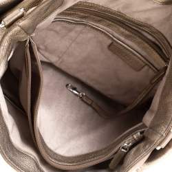 MICHAEL Michael Kors Metallic Gold Leather Satchel