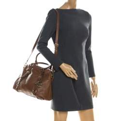 مملوكة مسبقًا MICHAEL Michael Kors Tan Leather Bedford Satchel