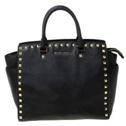 Michael Michael Kors Pink Leather Medium Studded Selma Crossbody Bag  MICHAEL Michael Kors | The Luxury Closet