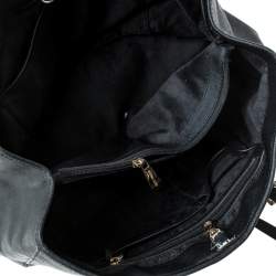 Pre Owned Michael Kors Black Saffiano Leather Medium Jet Set Travel Tote