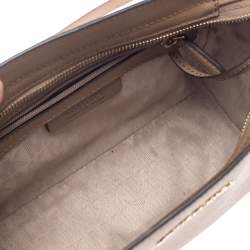 Pre Owned MICHAEL Michael Kors Brown Leather Medium Selma Crossbody Bag 