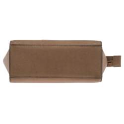 Pre Owned MICHAEL Michael Kors Brown Leather Medium Selma Crossbody Bag 