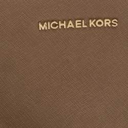 Pre Owned MICHAEL Michael Kors Brown Leather Medium Selma Crossbody Bag 