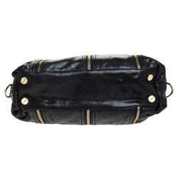 Pre Owned حقيبة مايكل مايكل كورس موكسلي جلد أسود