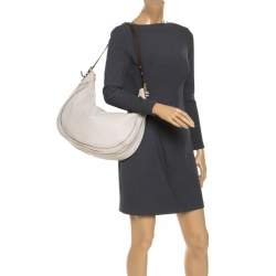 Michael Michael Kors Beige/Brown Leather Hobo