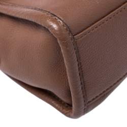 Pre Owned MICHAEL Michael Kors Brown Leather Flap Shoulder Bag