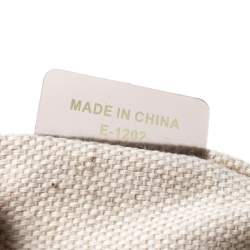 Pre Owned Michael Michael Kors Brown/Pink Woven Raffia and Leather Chain Tote