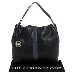 Pre Owned MICHAEL Michael Kors Black/Blue Hobo 