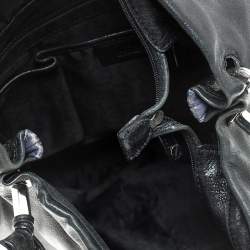 Pre Owned MICHAEL Michael Kors Black/Blue Hobo 