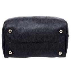 Pre Owned حقيبة مايكل مايكل كورس Grayson كانفاس مقوى شهيرة سوداء