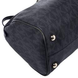 Pre Owned حقيبة مايكل مايكل كورس Grayson كانفاس مقوى شهيرة سوداء