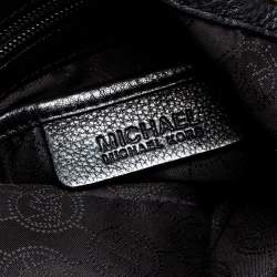 Pre Owned MICHAEL Michael Kors Black Leather Jet Set Chain Hobo