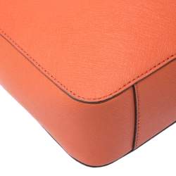 Michael Michael Kors Orange Leather Jet Set Travel Messenger