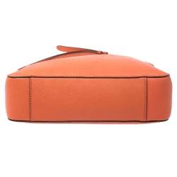 Michael Michael Kors Orange Leather Jet Set Travel Messenger