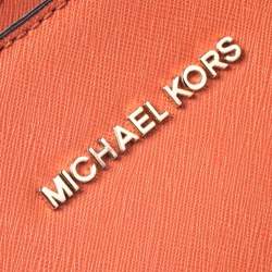 Michael Michael Kors Orange Leather Jet Set Travel Messenger