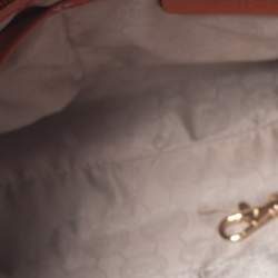 Michael Michael Kors Orange Leather Jet Set Travel Messenger