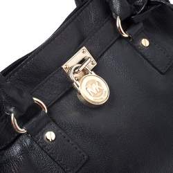 Pre Owned حقيبة مايكل مايكل كورس هاميليتو جلد سوداء