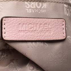 Pre Owned MICHAEL Michael Kors Pink Leather Tassel Hobo