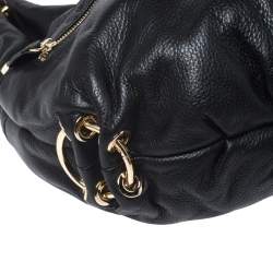 Pre Owned Michael Kors Black Leather Large Layton Hobo