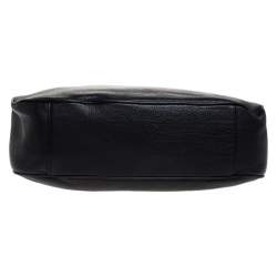 Pre Owned MICHAEL Michael Kors Black Leather Fulton Slouchy Hobo
