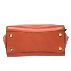 Pre Owned حقيبة يد مايكل مايكل كورس Hamilton  متوسطة جلد برتقالية