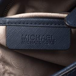 Pre Owned MICHAEL Michael Kors Blue Leather Boston Bag