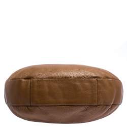 Pre Owned MICHAEL Michael Kors Brown Leather Whipstitch Hobo 