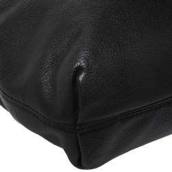 Pre Owned MICHAEL Michael Kors Black Leather Large Jet Set Chain Tote